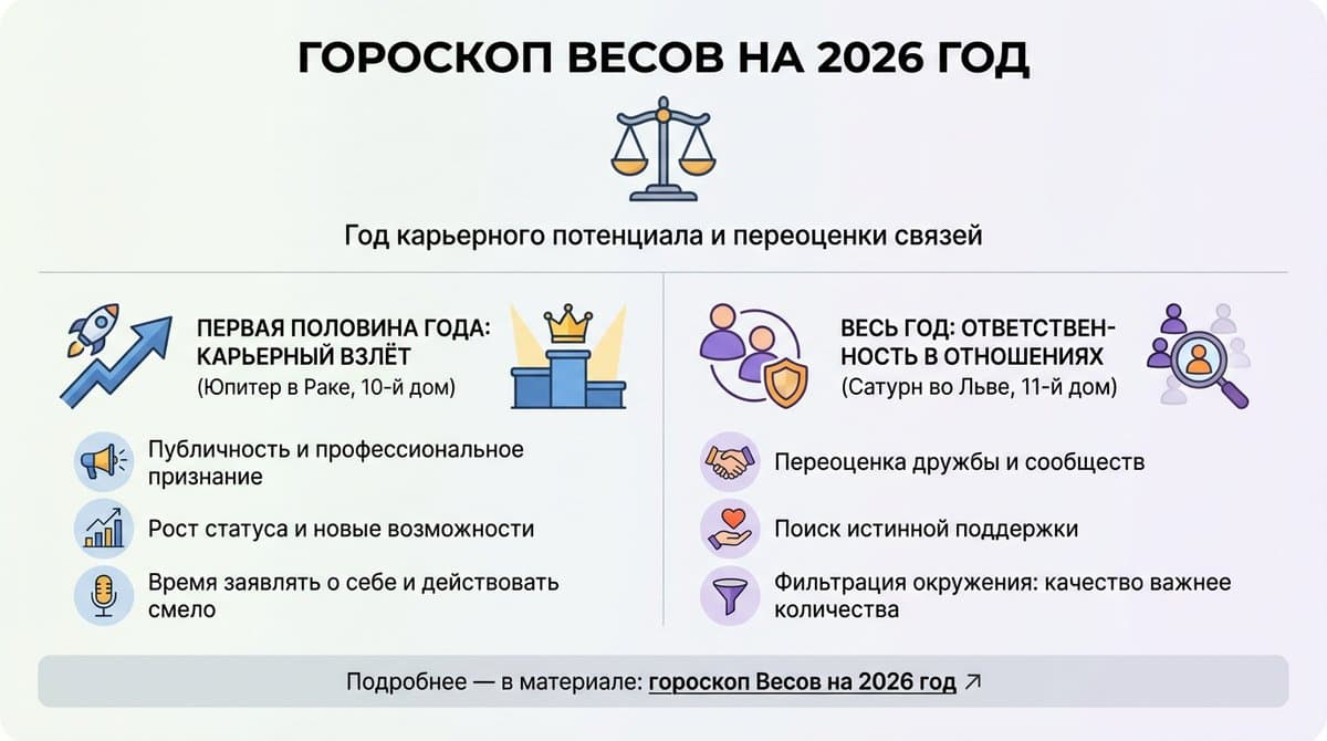 Гороскоп Весов на 2026 год