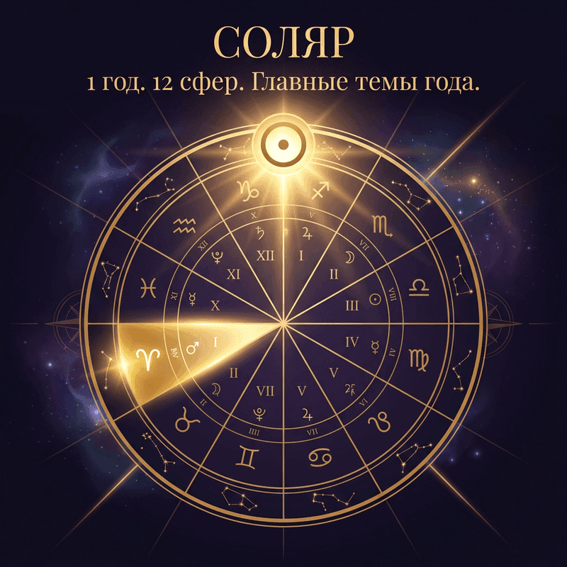 Соляр — карта солнечного возвращения — Тренды года