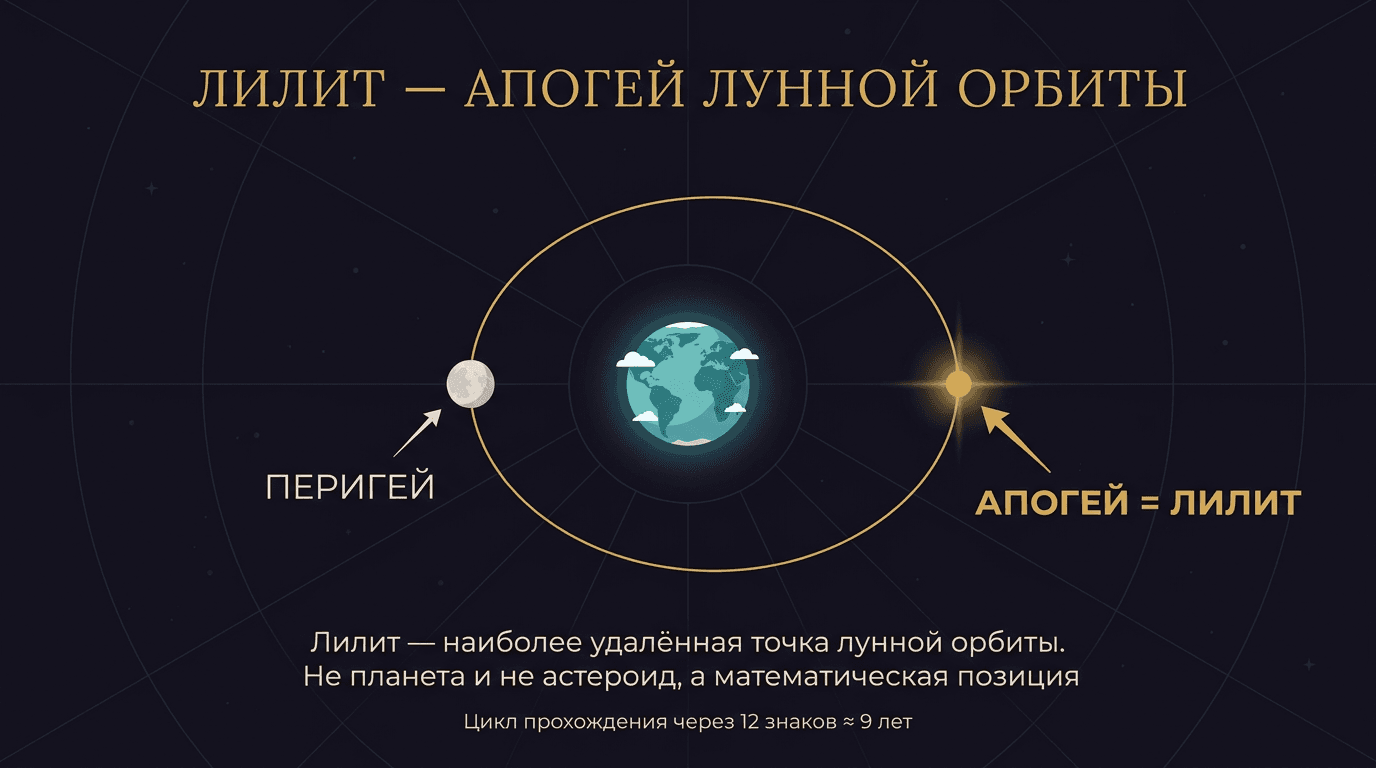 Лилит — апогей лунной орбиты