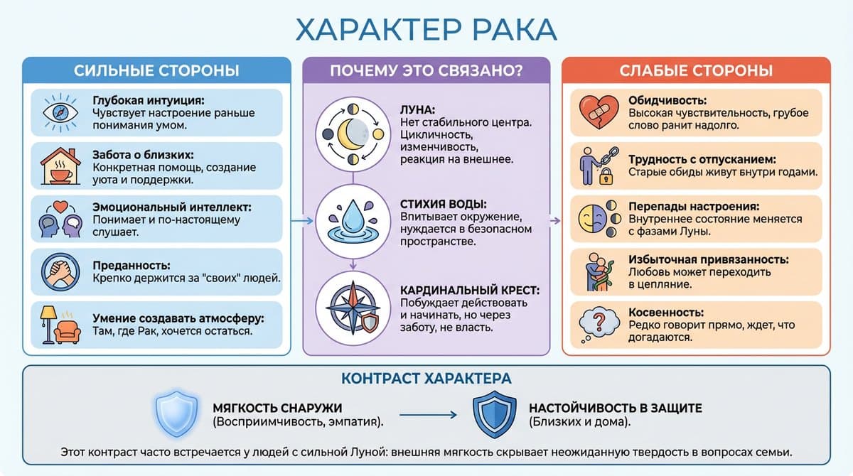 Рак — стихия Вода и кардинальный крест