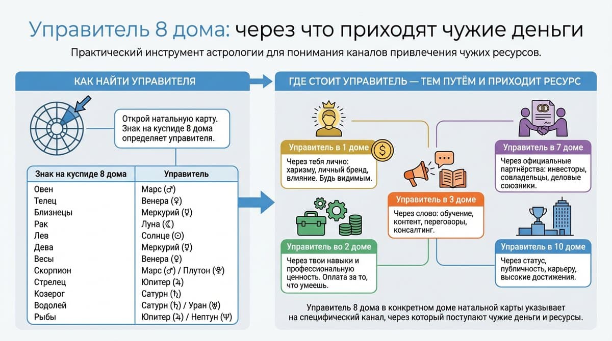 Управитель 8 дома: через что приходят деньги извне