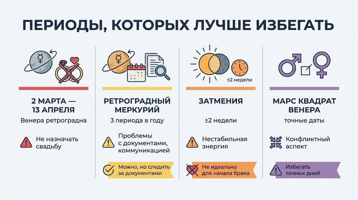 Красивые даты для свадьбы в 2026 году