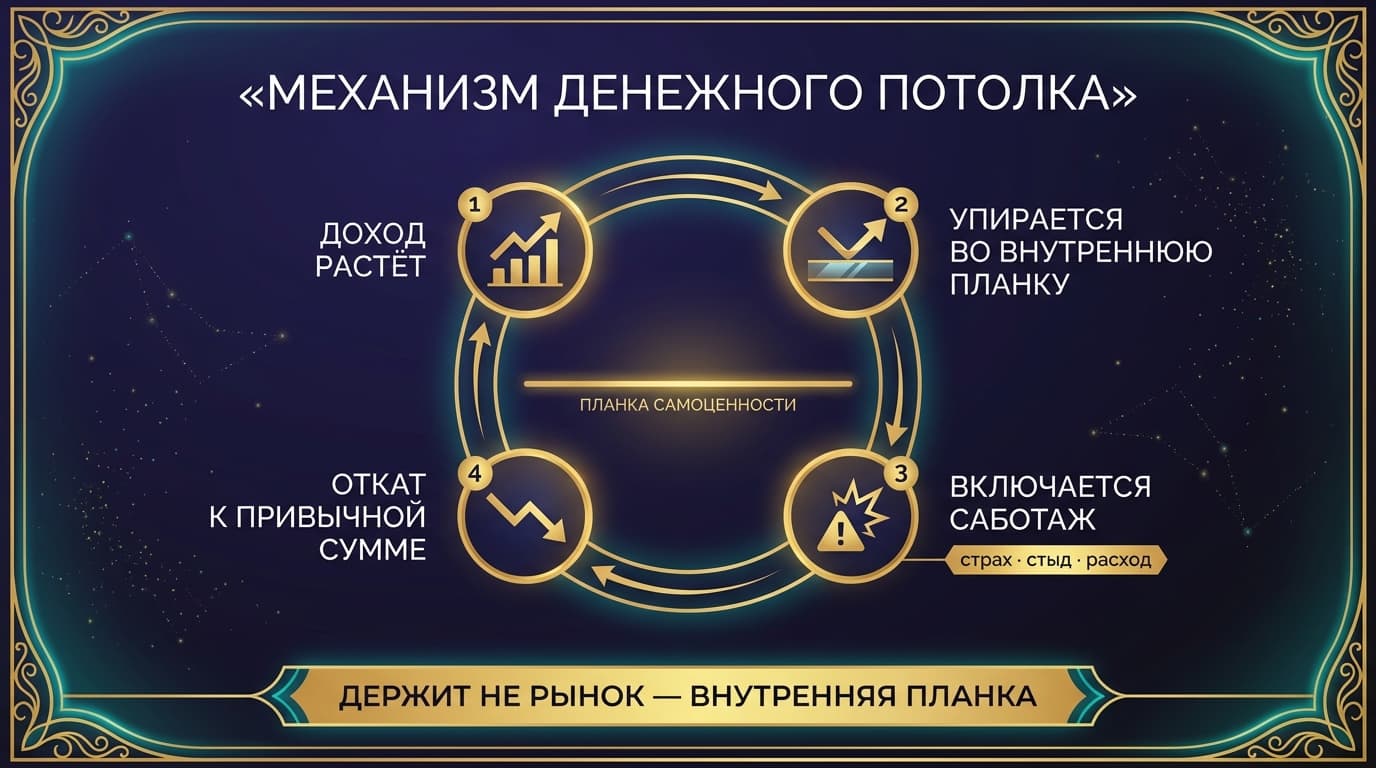 Механизм денежного потолка: внутренняя планка самоценности