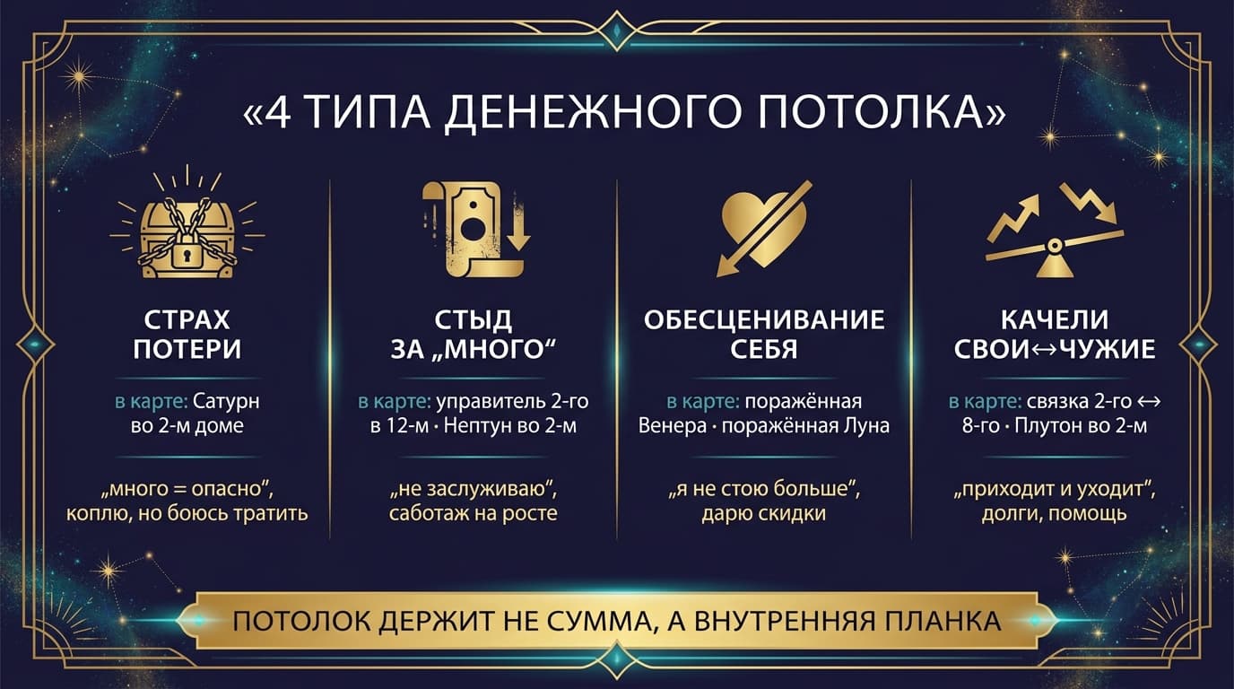 Четыре типа денежного потолка