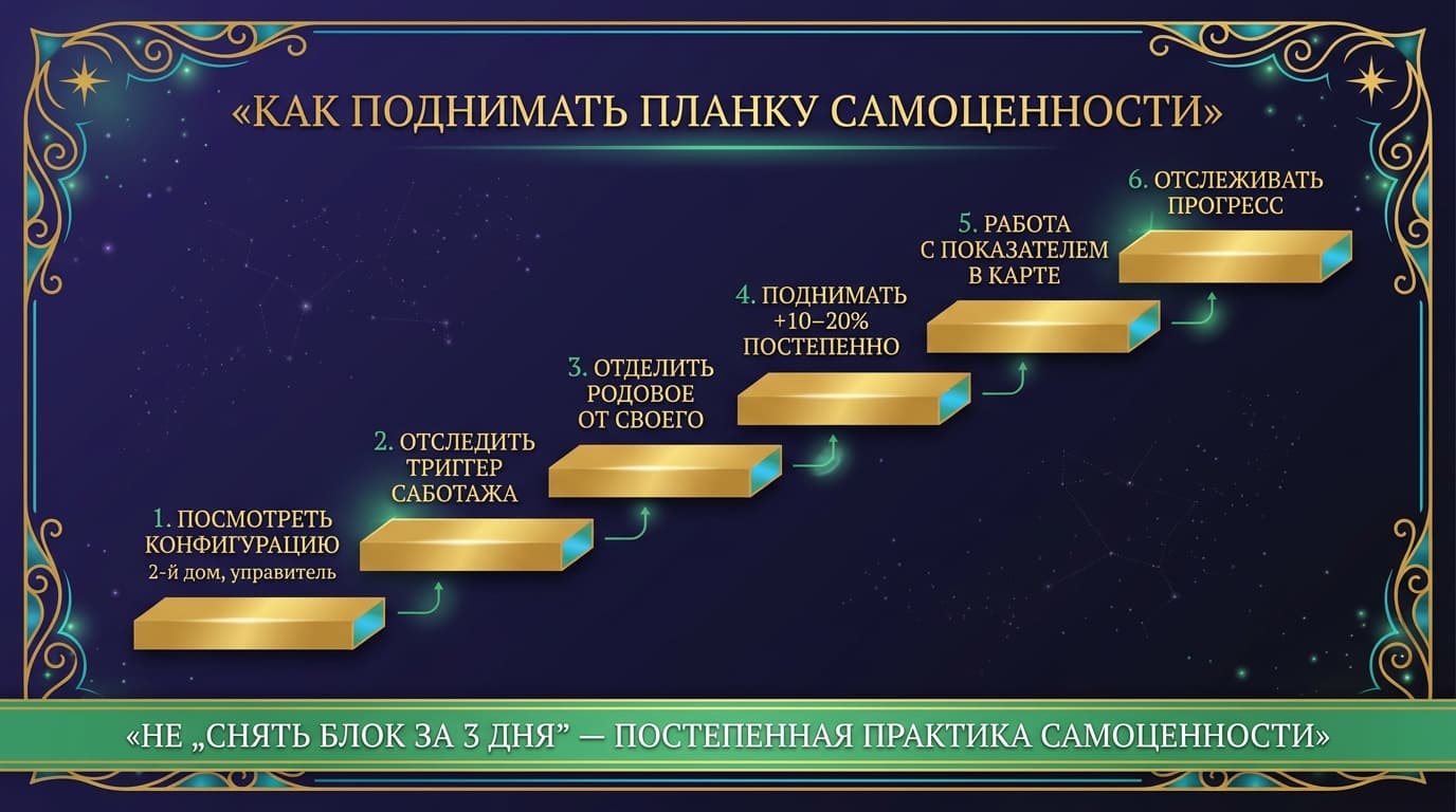 Как поднимать планку самоценности: практические шаги