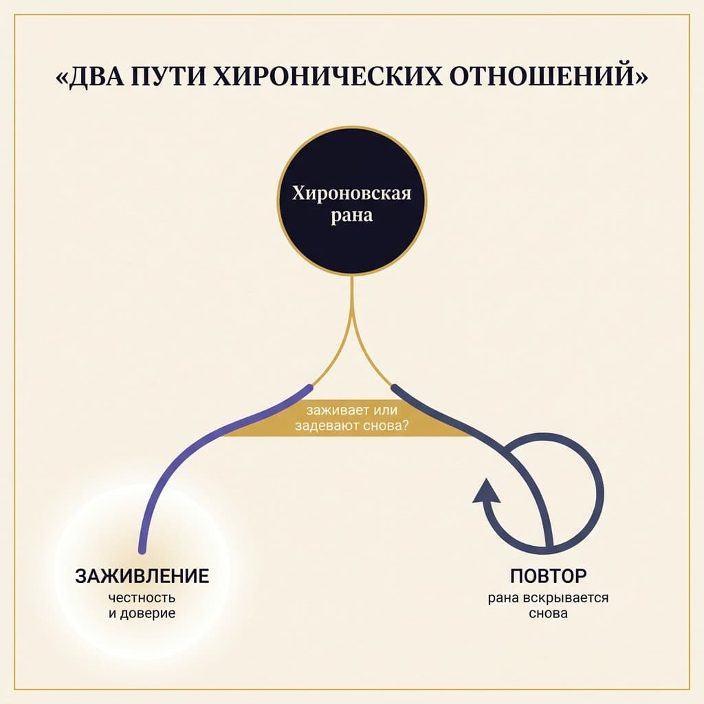 Хирон на Асценденте и Десценденте