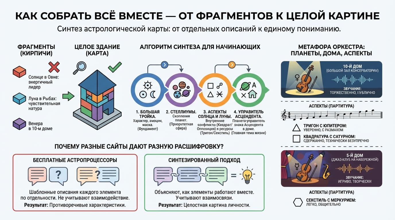 Как собрать всё вместе — от фрагментов к целой картине