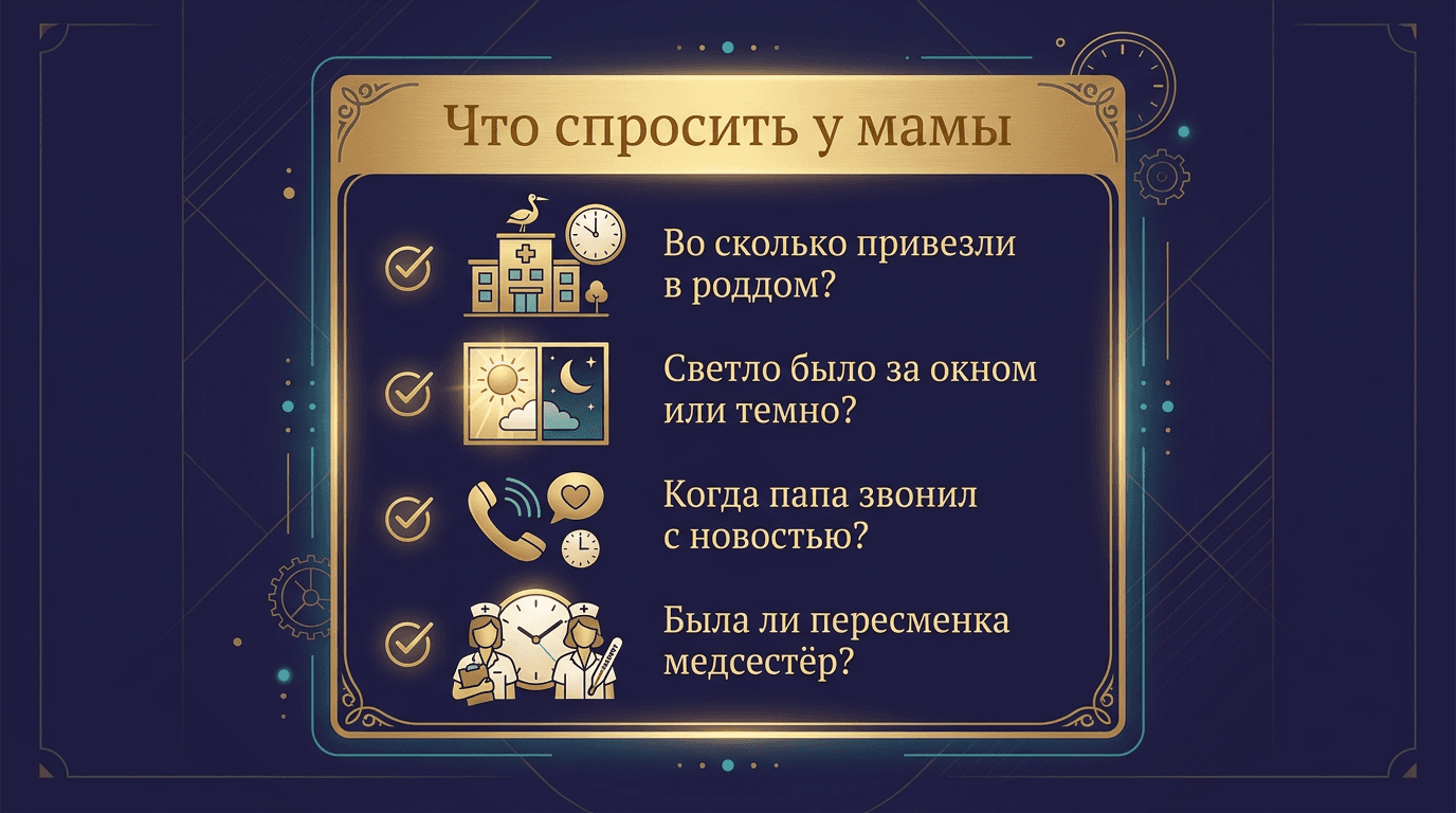 Расспросите маму: вопросы, которые освежают память