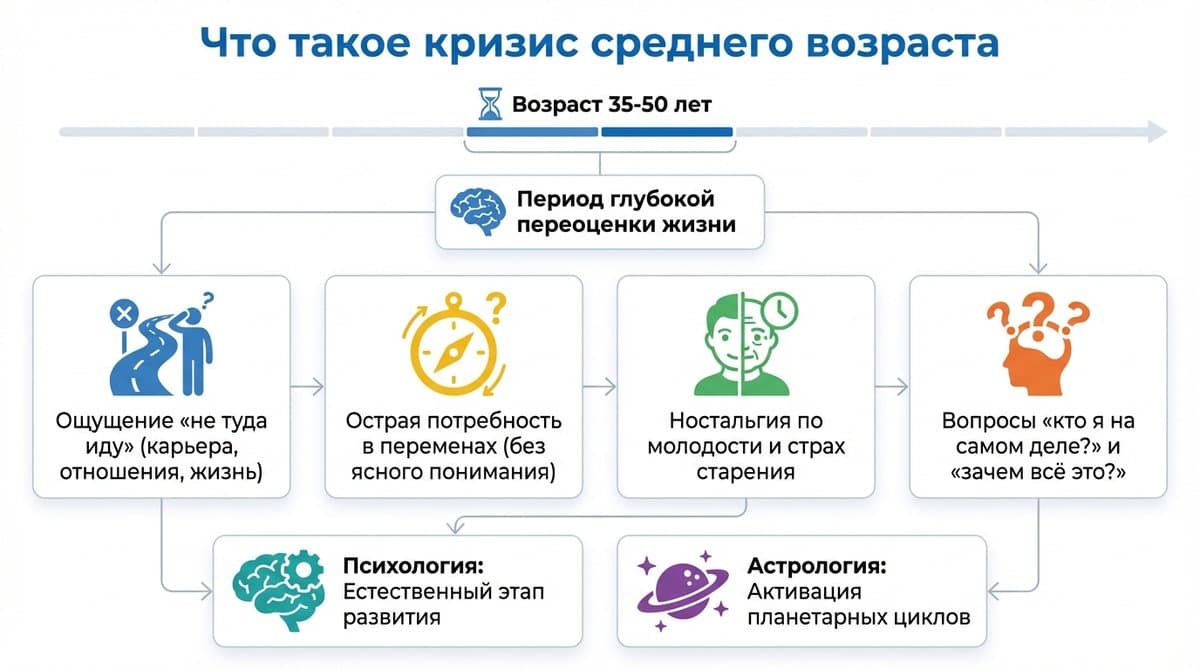 Что такое кризис среднего возраста