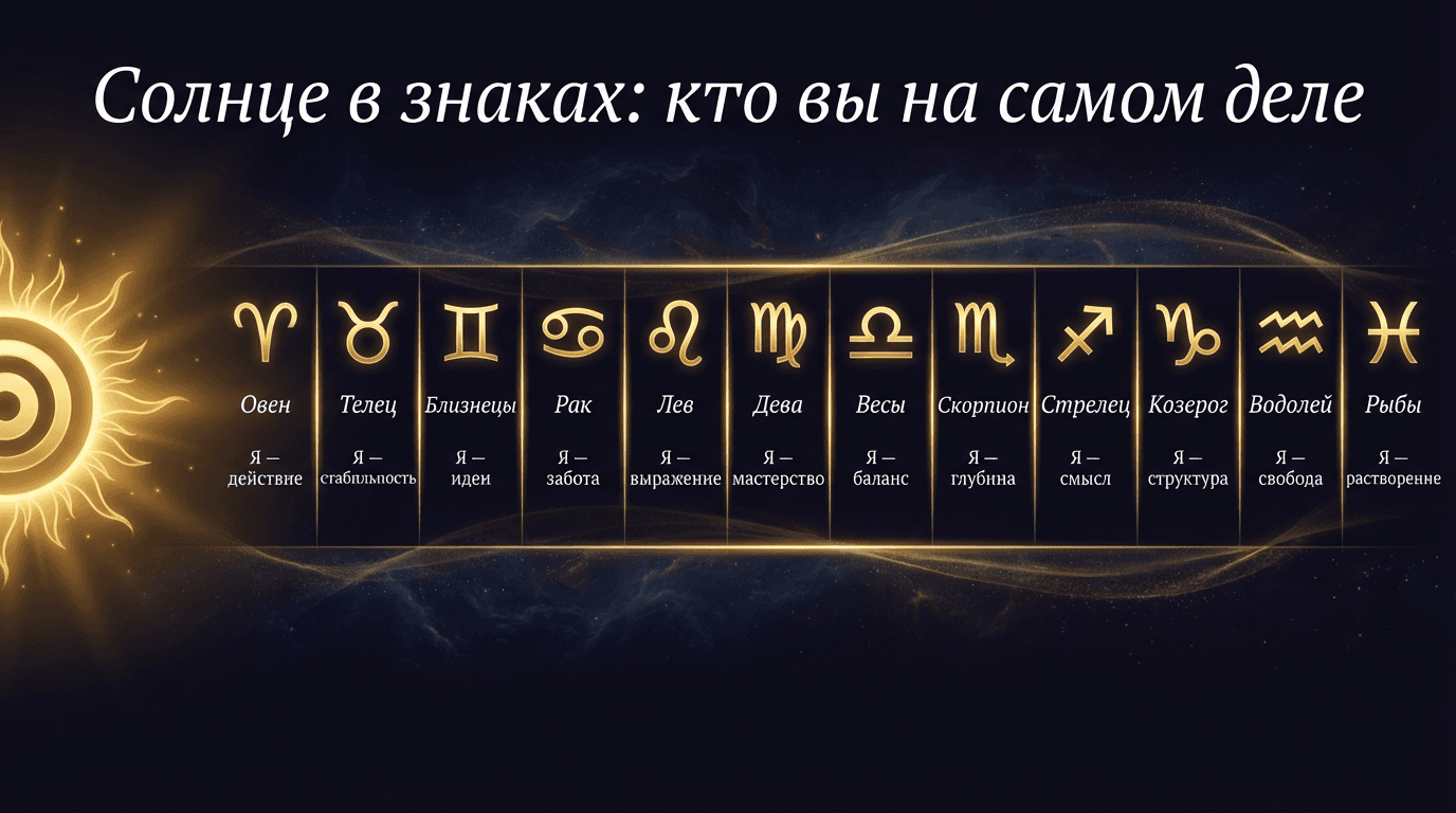 Солнце: кто вы на самом деле?