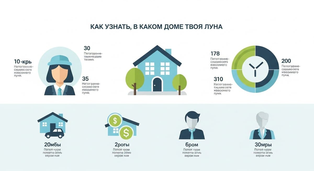 Как узнать, в каком доме ваша Луна