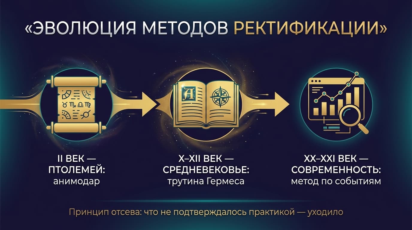 Эволюция методов ректификации: Птолемей, Средневековье, современность