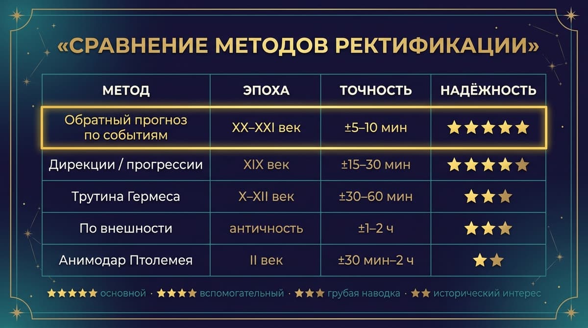 Сравнение методов ректификации по надёжности