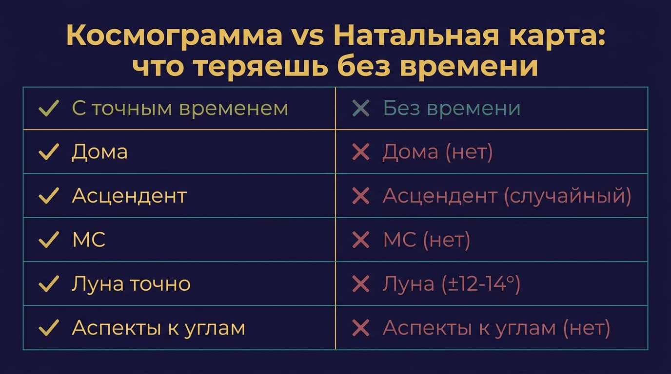 Космограмма vs натальная карта