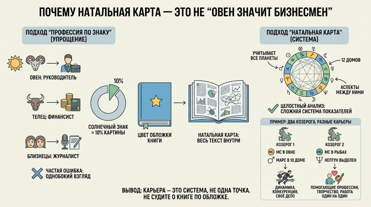 Почему натальная карта — это не "Овен значит бизнесмен"
