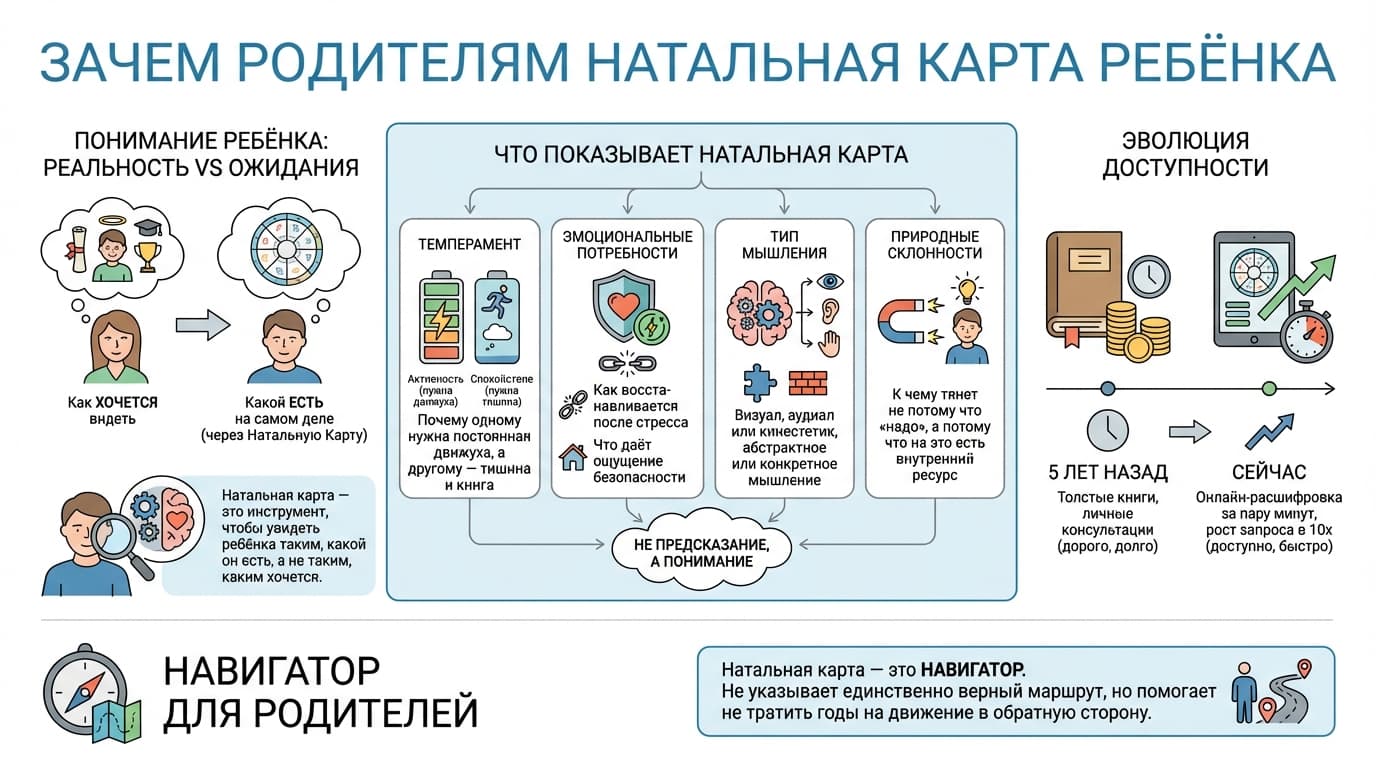 Зачем родителям натальная карта ребёнка
