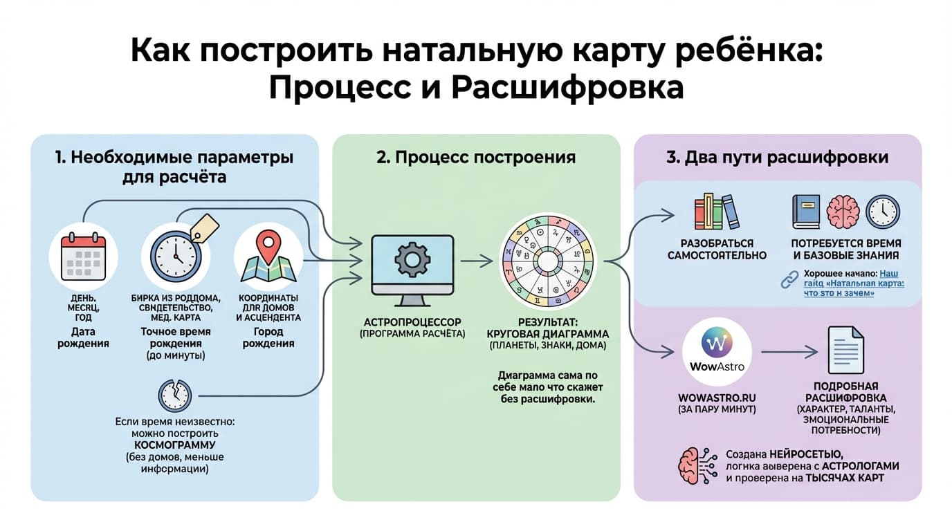 Как построить натальную карту ребёнка