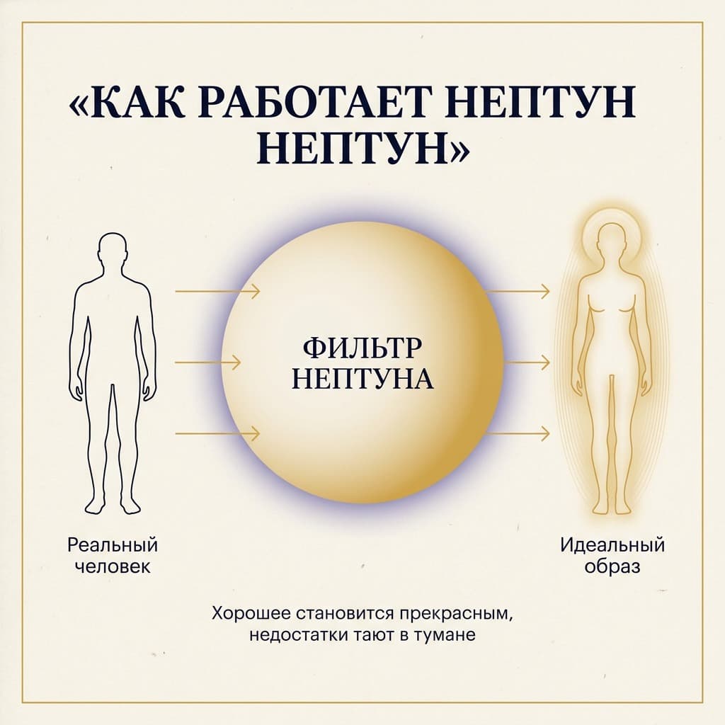 Что Нептун делает в синастрии