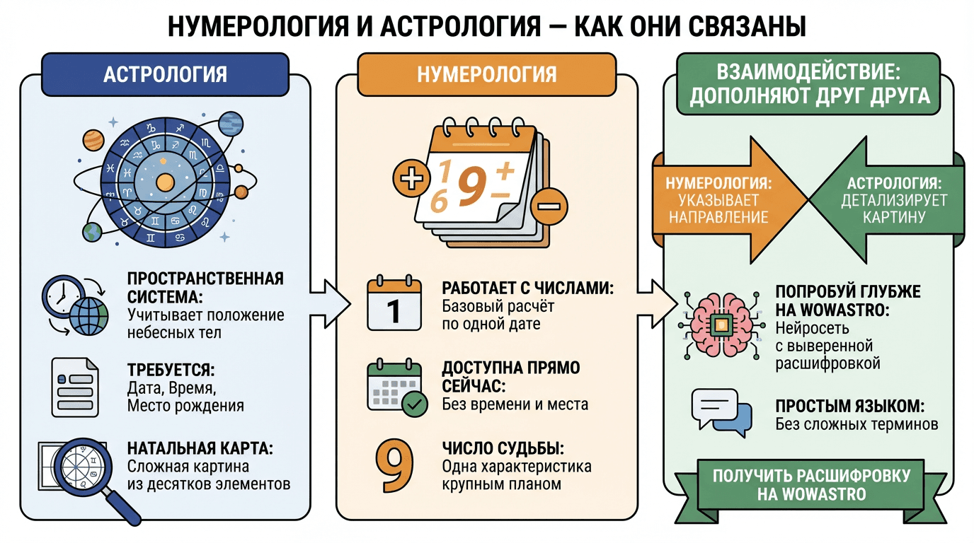 Число судьбы и число имени — чем они отличаются