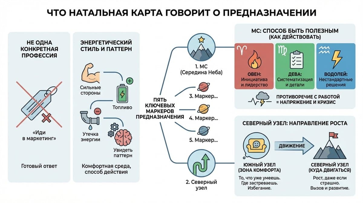 Что натальная карта говорит о предназначении