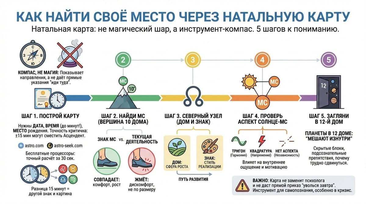 Как найти своё место через натальную карту