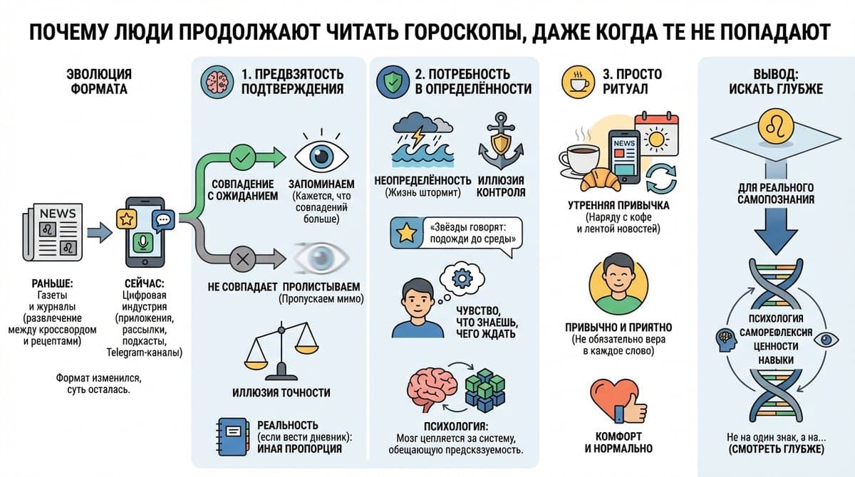 Почему люди продолжают читать гороскопы, даже когда те не попадают