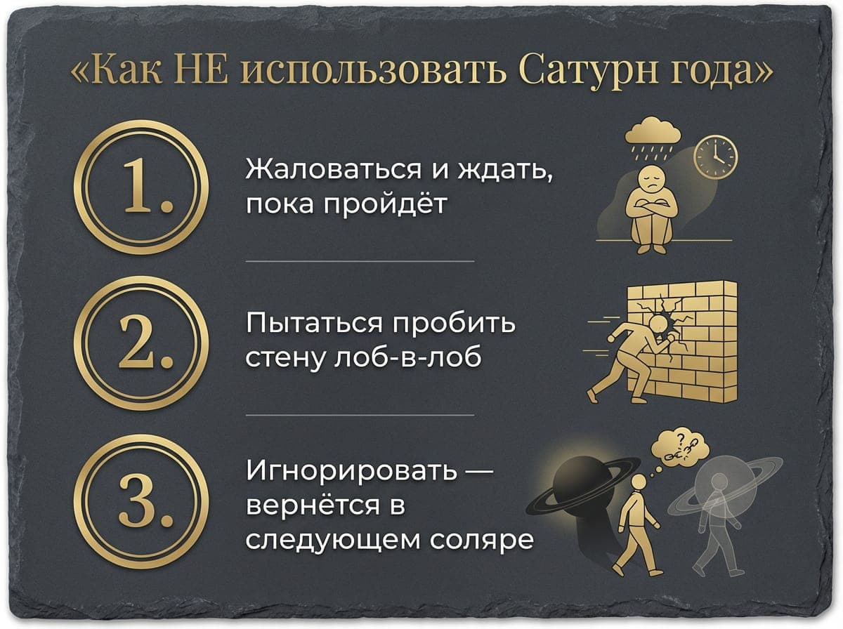Двенадцать зон, где Сатурн просит дисциплины