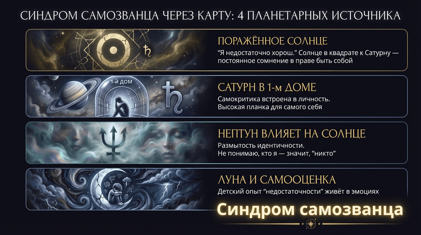 Что такое синдром самозванца с точки зрения карты?