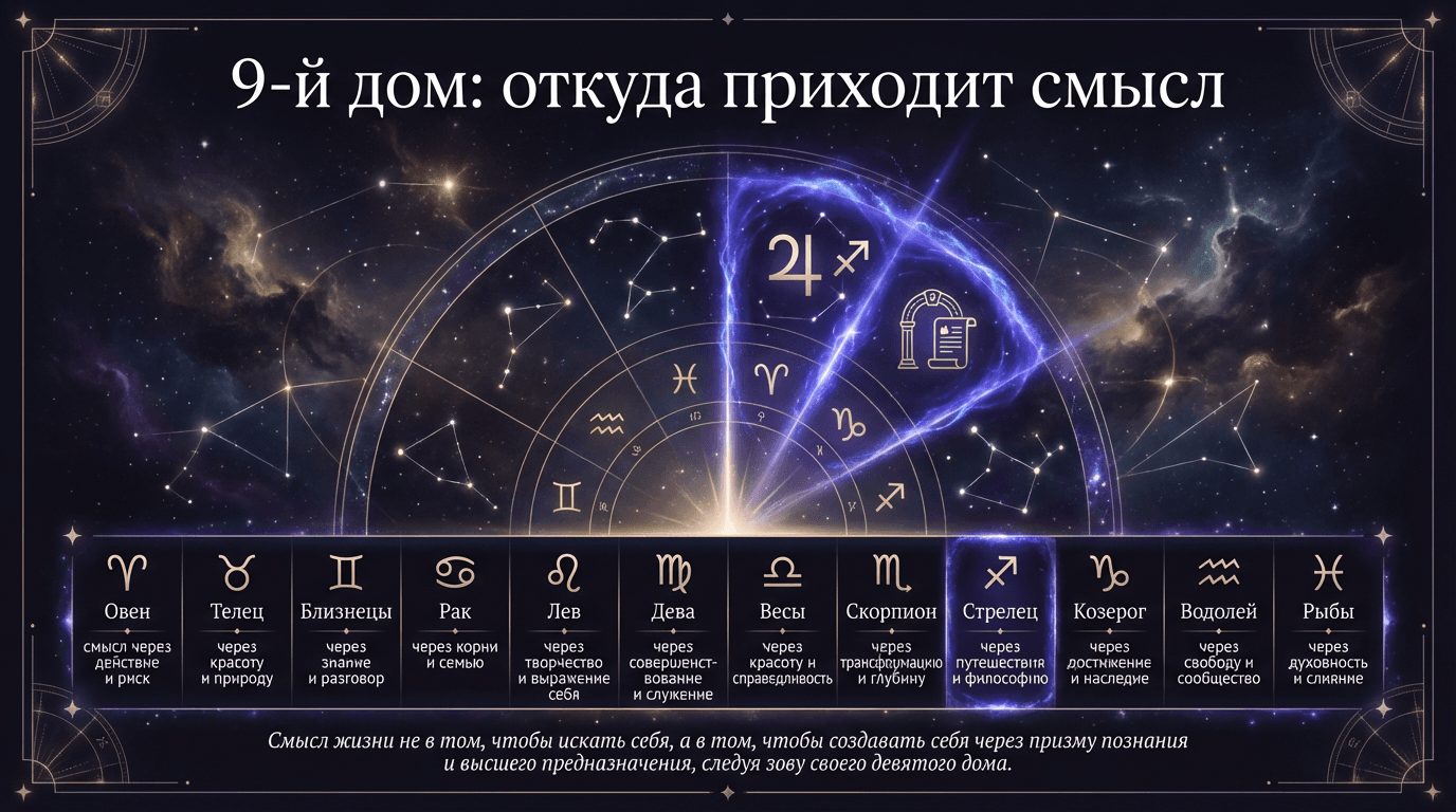 Через что приходит смысл? 9-й дом покажет