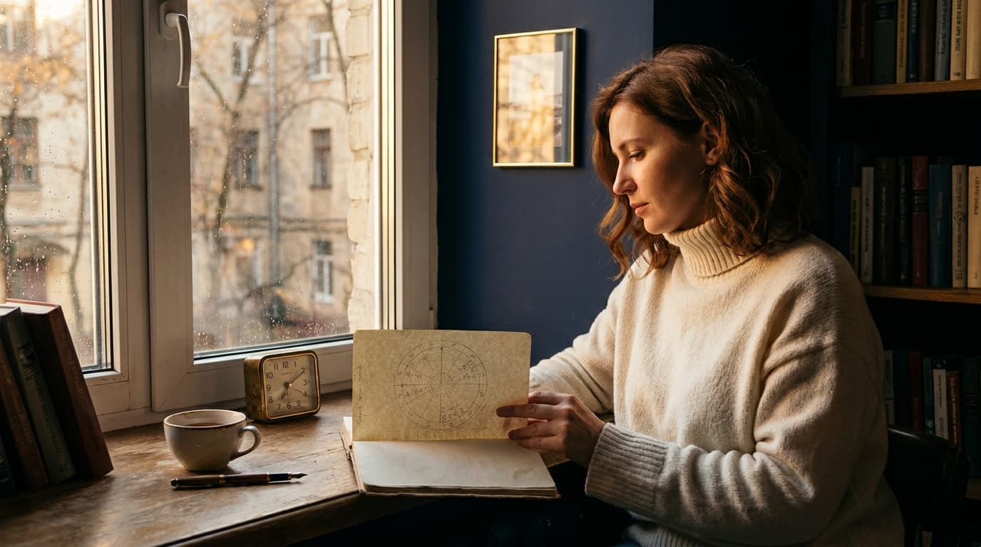 Photoreal: задумчивый портрет на фоне закатного неба