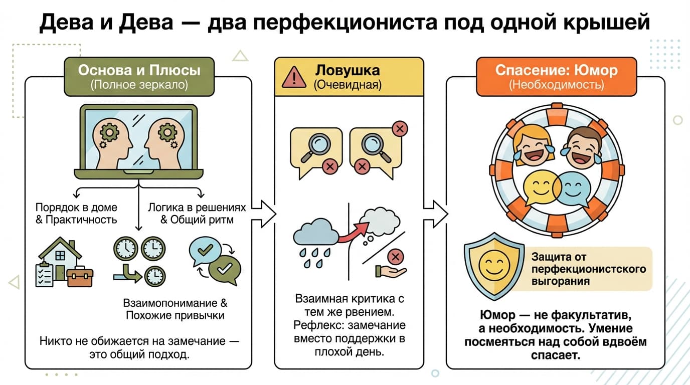Дева и Дева — два перфекциониста под одной крышей