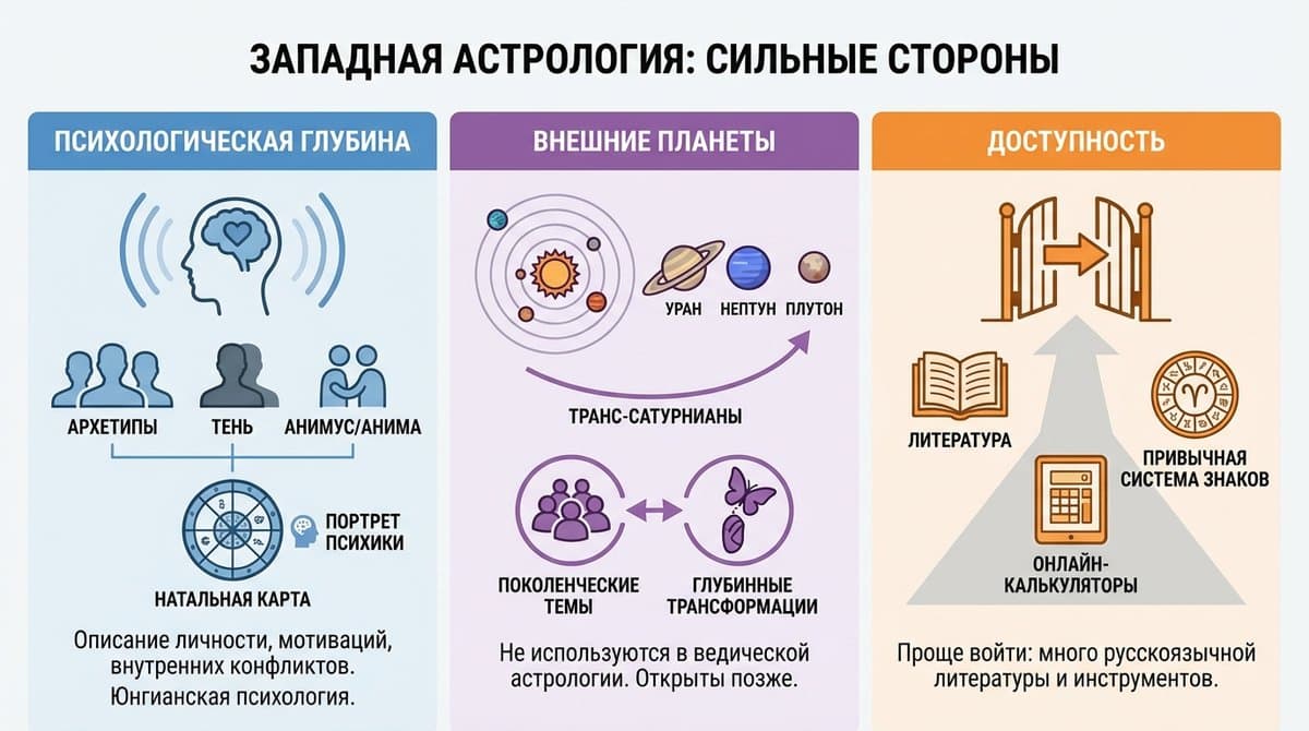 Западная астрология: сильные стороны