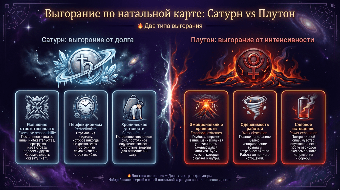 Сатурн и Плутон: два лица истощения