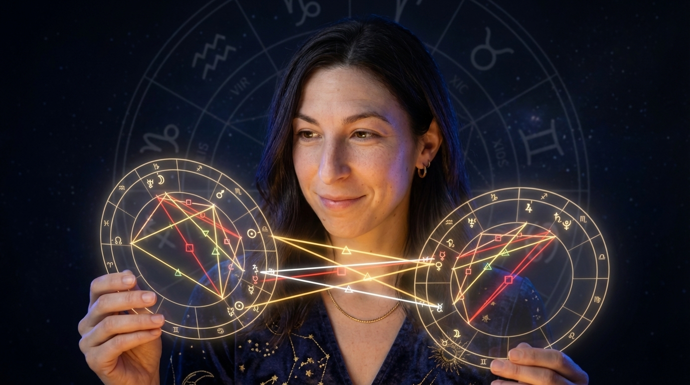 Аспекты синастрии: полный справочник по аспектам совместимости